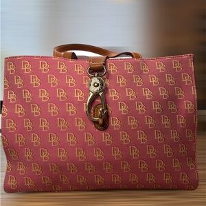 Pink Dooney and Burke Tote Bag